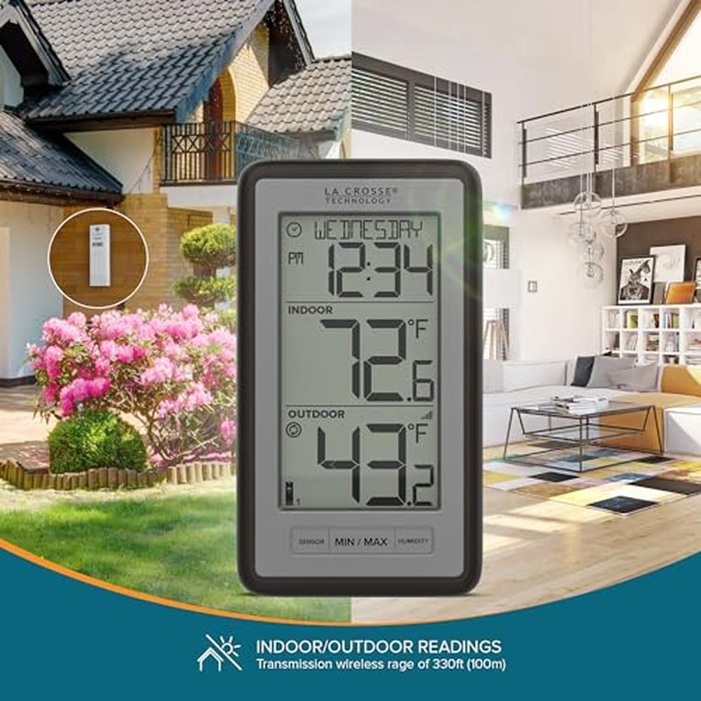 Temperature Monitor: La Crosse Technology WS-9160UV3 – Side View