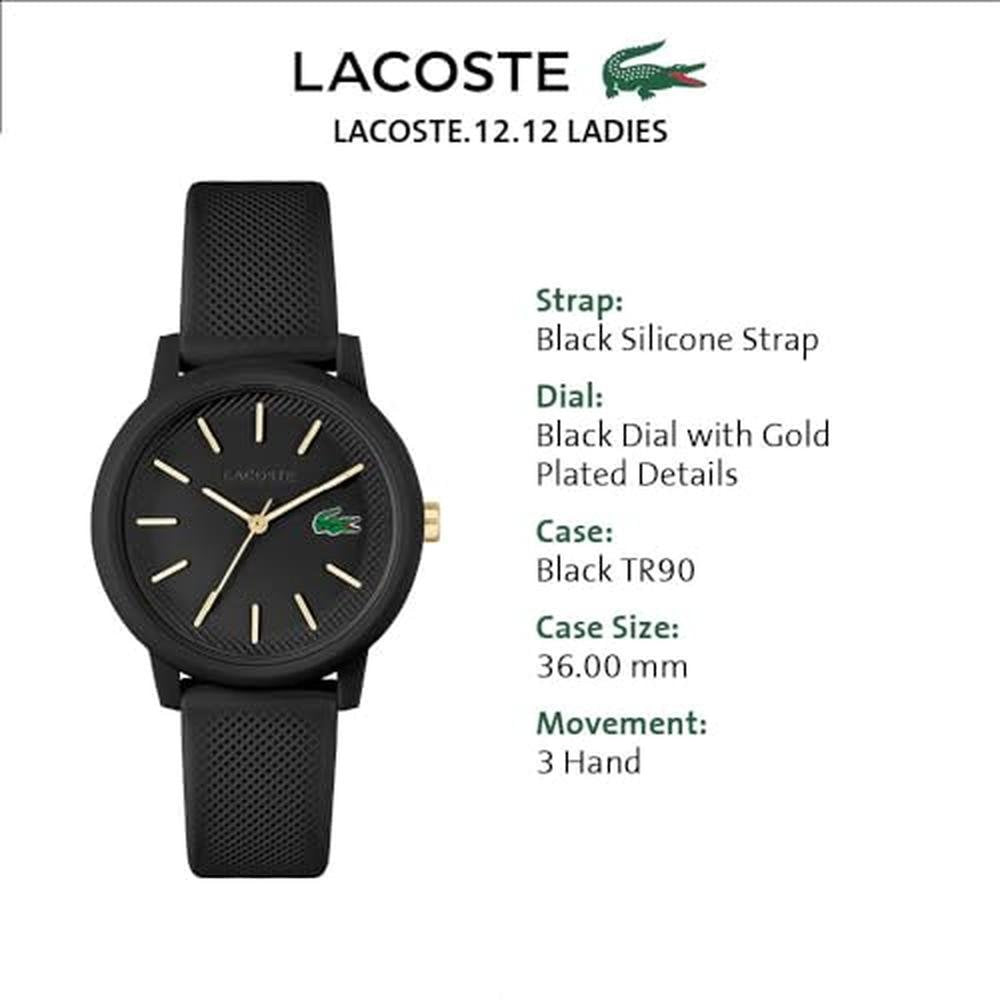 Quartz Lacoste: Lacoste 12-12 Women's Quartz Watch TR90 Case – Side View
