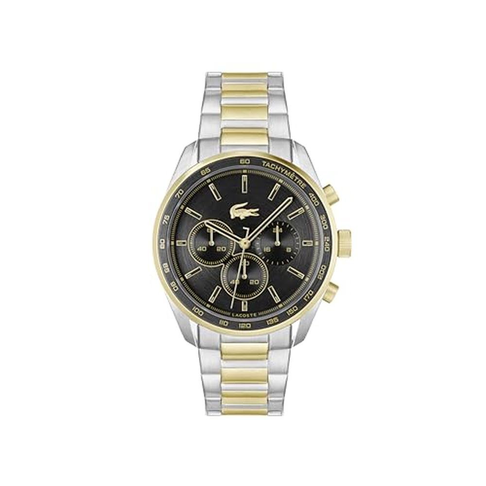 Men Watch: Lacoste Boston Men's Chronograph Watch Stainless – Front View