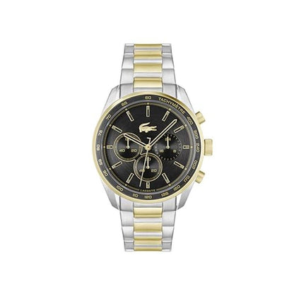 Men Watch: Lacoste Boston Men's Chronograph Watch Stainless – Front View