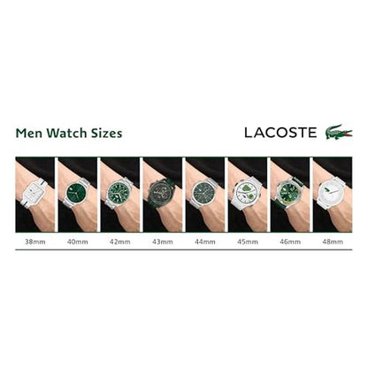 Men Watch: Lacoste Boston Men's Chronograph Watch Stainless – Close-up Detail