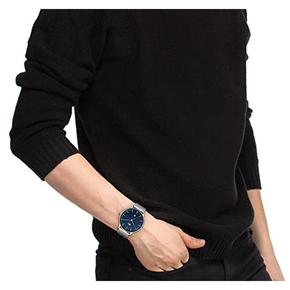 Stainless Steel: Lacoste Club Men's Quartz Stainless Steel – Side View