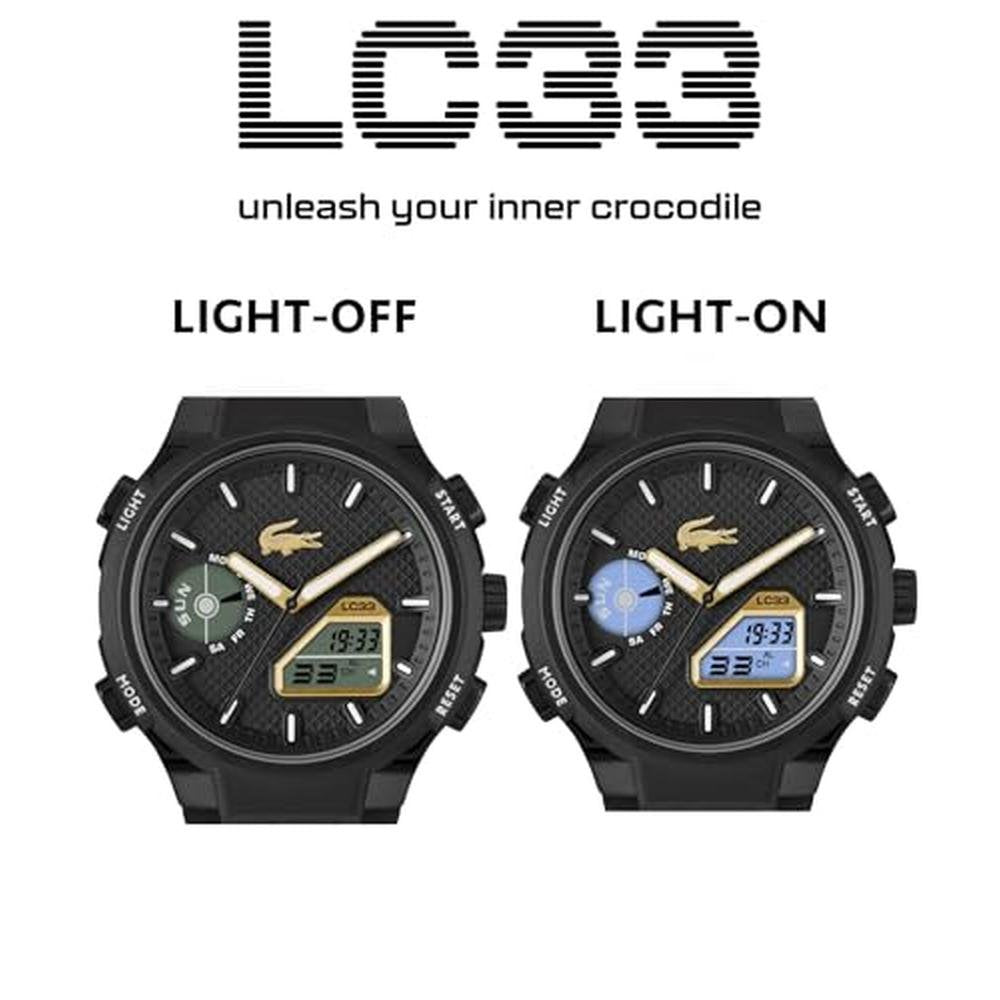 Lacoste LC33: Lacoste LC33 Watch Analog Digital – Close-up Detail
