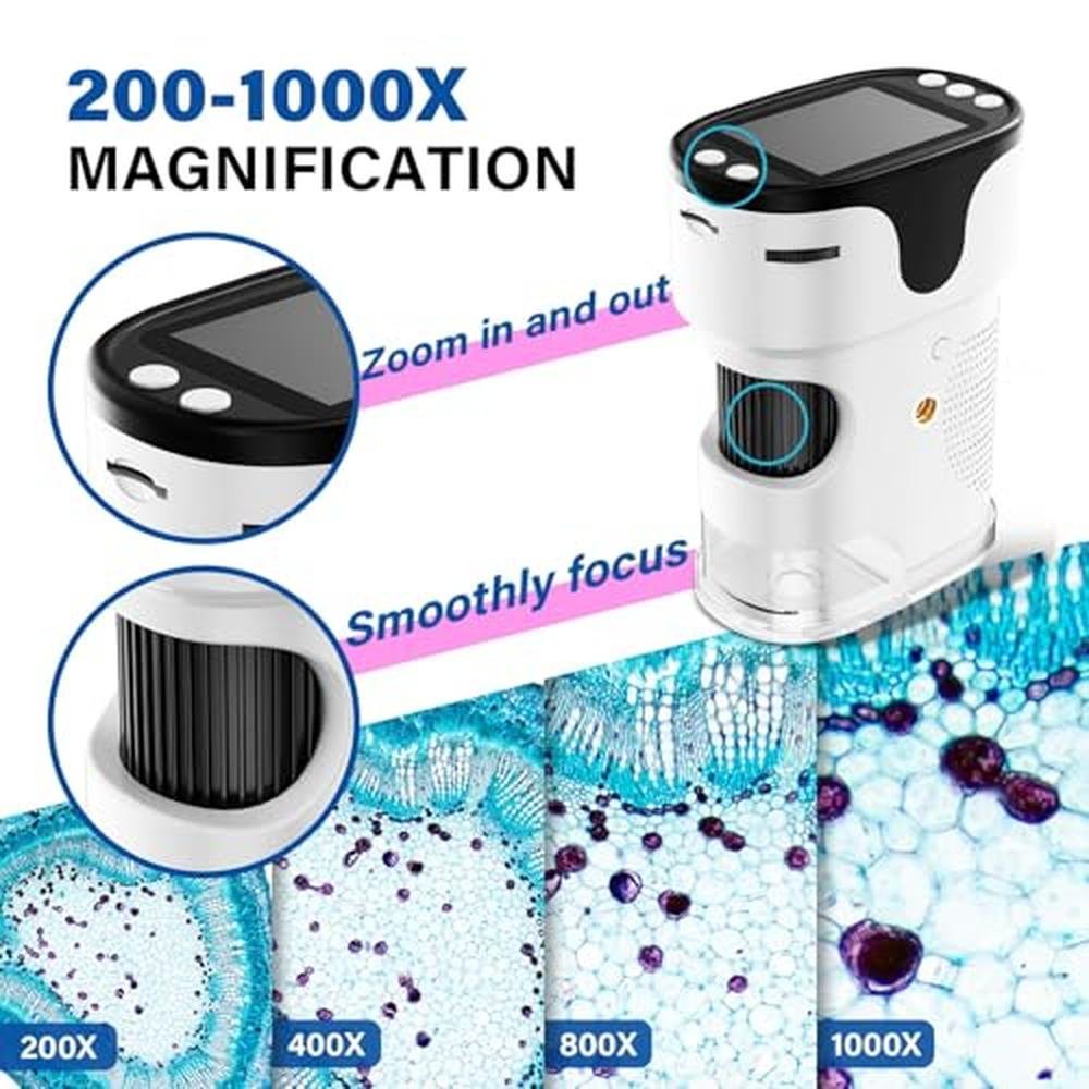 Microscope Lakwar: LAKWAR Portable Digital Microscope – Side View