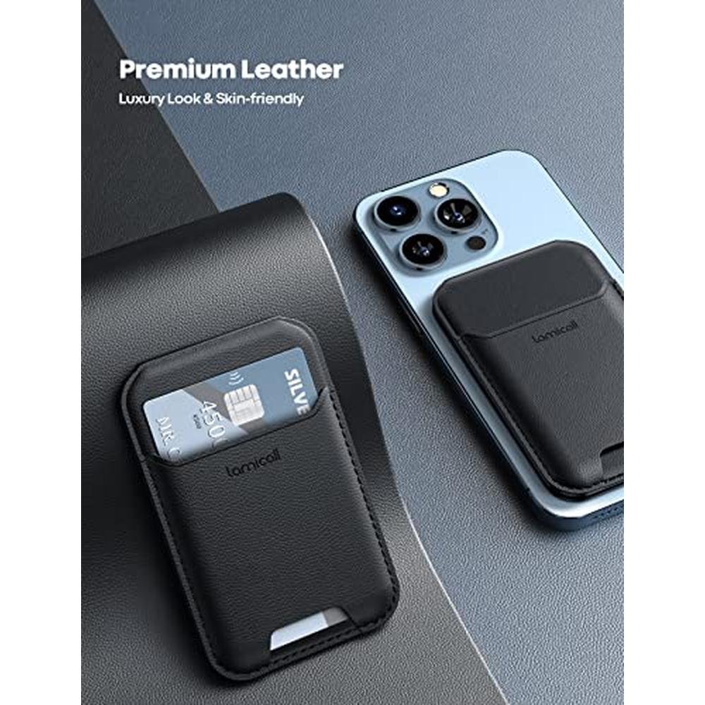 Magnetic Holder: Lamicall Weighted Magnetic Phone Card – Close-up Detail