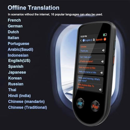 Language Translator: Premium Two-Way Voice Translator – Close-up Detail