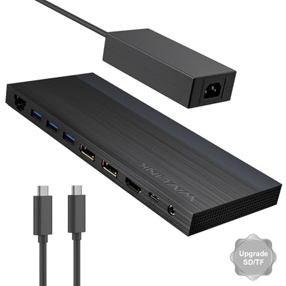 Docking Station: Wavlink 13-IN-1 USB-C Triple Display Dock – Front View