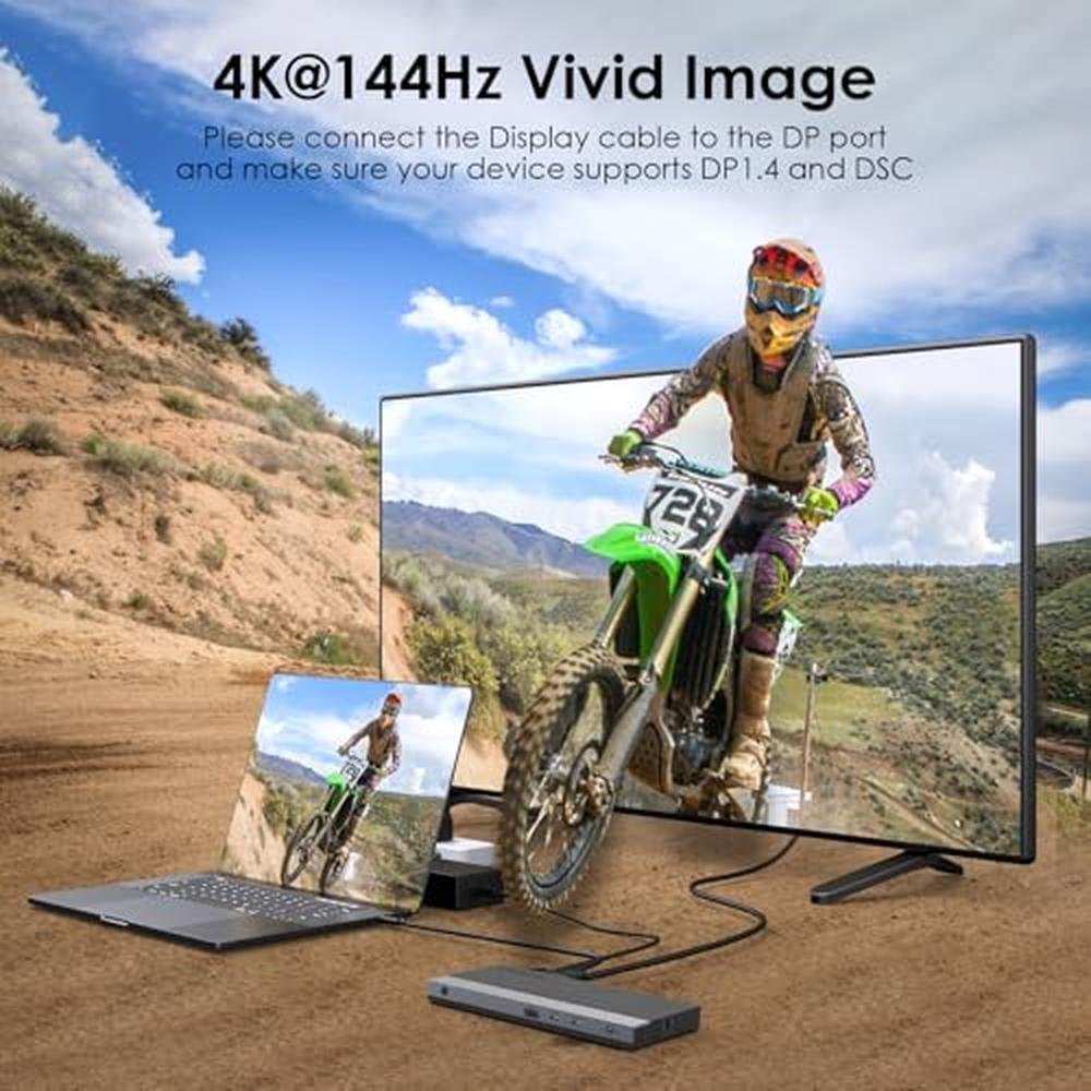 Docking Station: Wavlink 13-IN-1 USB-C Triple Display Dock – Close-up Detail