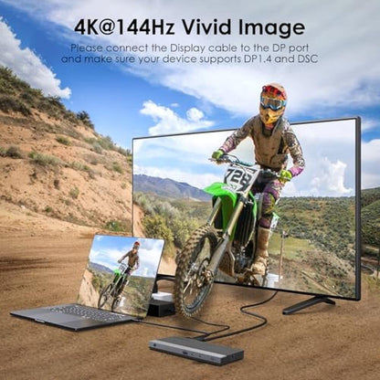 Docking Station: Wavlink 13-IN-1 USB-C Triple Display Dock – Close-up Detail