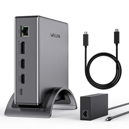 Docking Station: WAVLINK PD3.1 Triple Display Docking – Front View