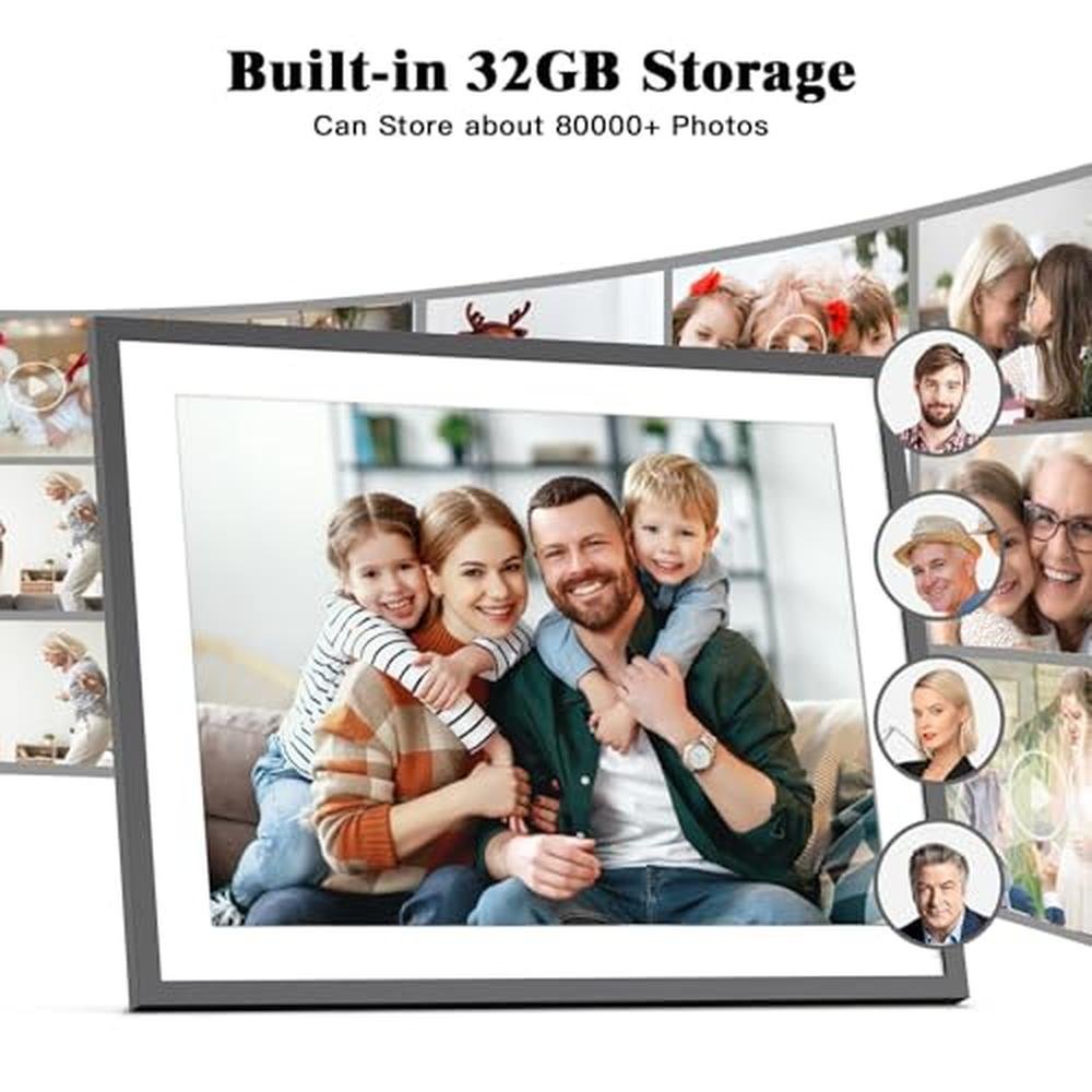 Digital Frame: Large Digital Picture Frame 17 Inch – Side View