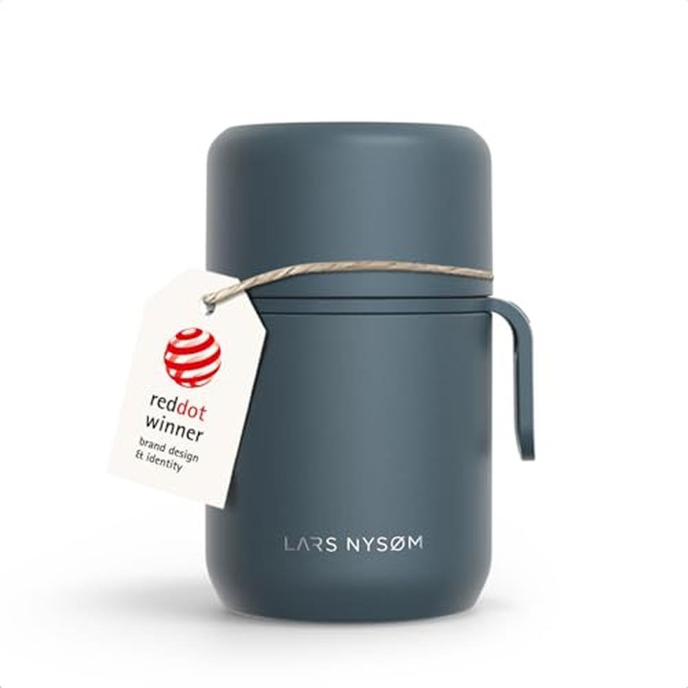Food Jar: LARS NYSM Stainless Steel Vacuum Insulated – Front View