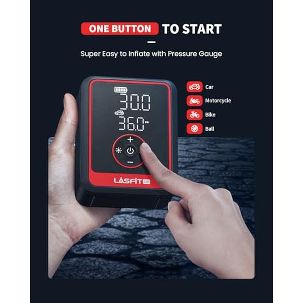 Tire Inflator: LASFIT CR1 Pro Portable Air Compressor – In Use