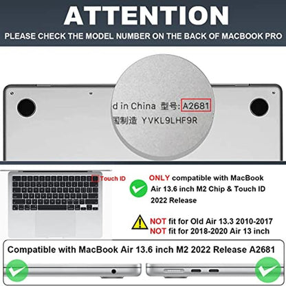 Case LCMOCICO: Premium Hard Shell Case for New MacBook Air – Side View
