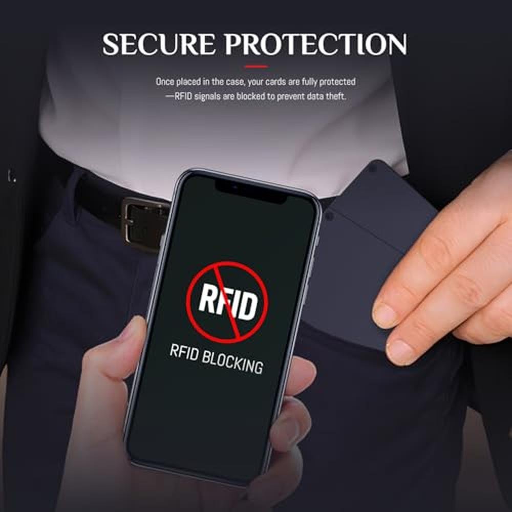 Card Holder: LEDONGUS Wallet RFID Blocking Metal Card – In Use