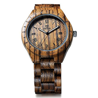 LeeEv Mens Light Weight Unique Wood Watch – Side View