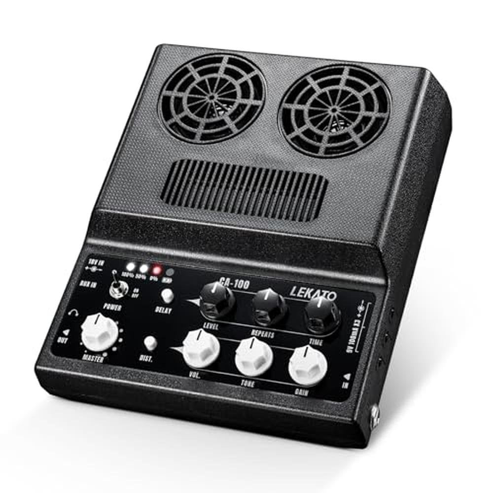 LEKATO Electric Guitar Amp: Rechargeable Guitar Amp 20W – Front View