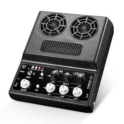 LEKATO Electric Guitar Amp: Rechargeable Guitar Amp 20W – Front View