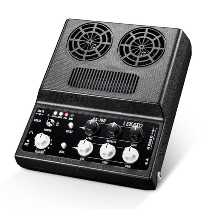 LEKATO Electric Guitar Amp: Rechargeable Guitar Amp 20W – Front View