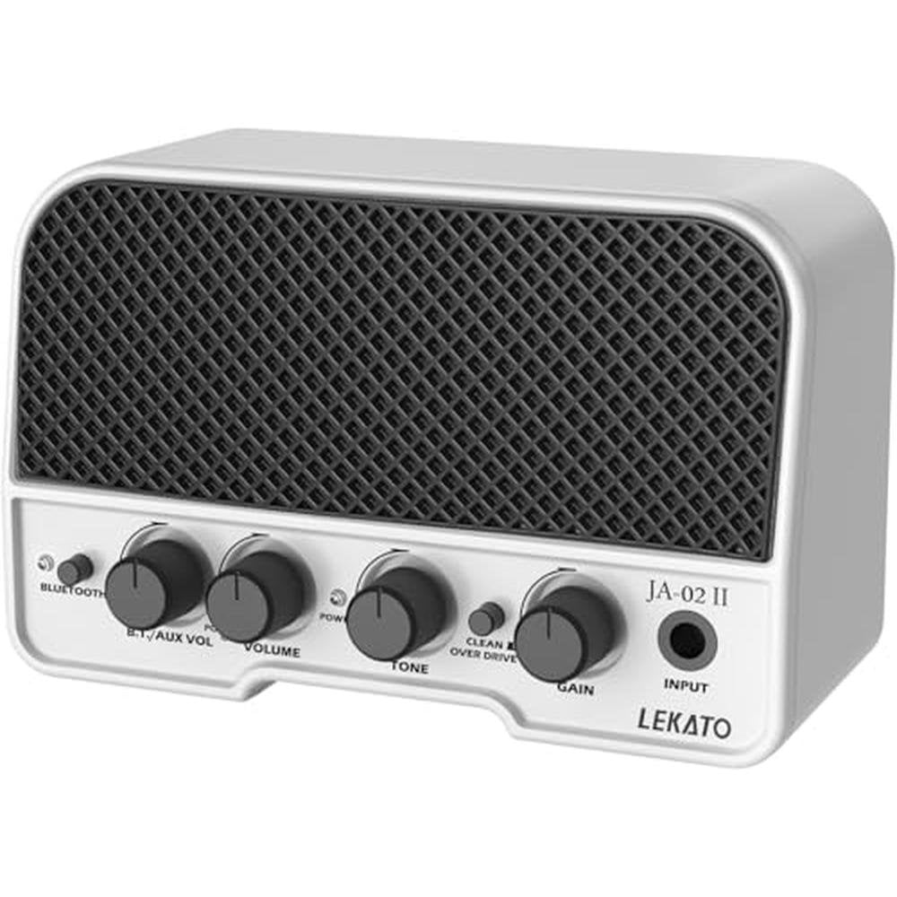 LEKATO Mini Guitar Amp Rechargeable Electric Guitar – Front View