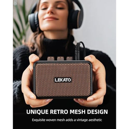 Guitar Amp: LEKATO Mini Electric 5W Rechargeable Guitar – Packaging