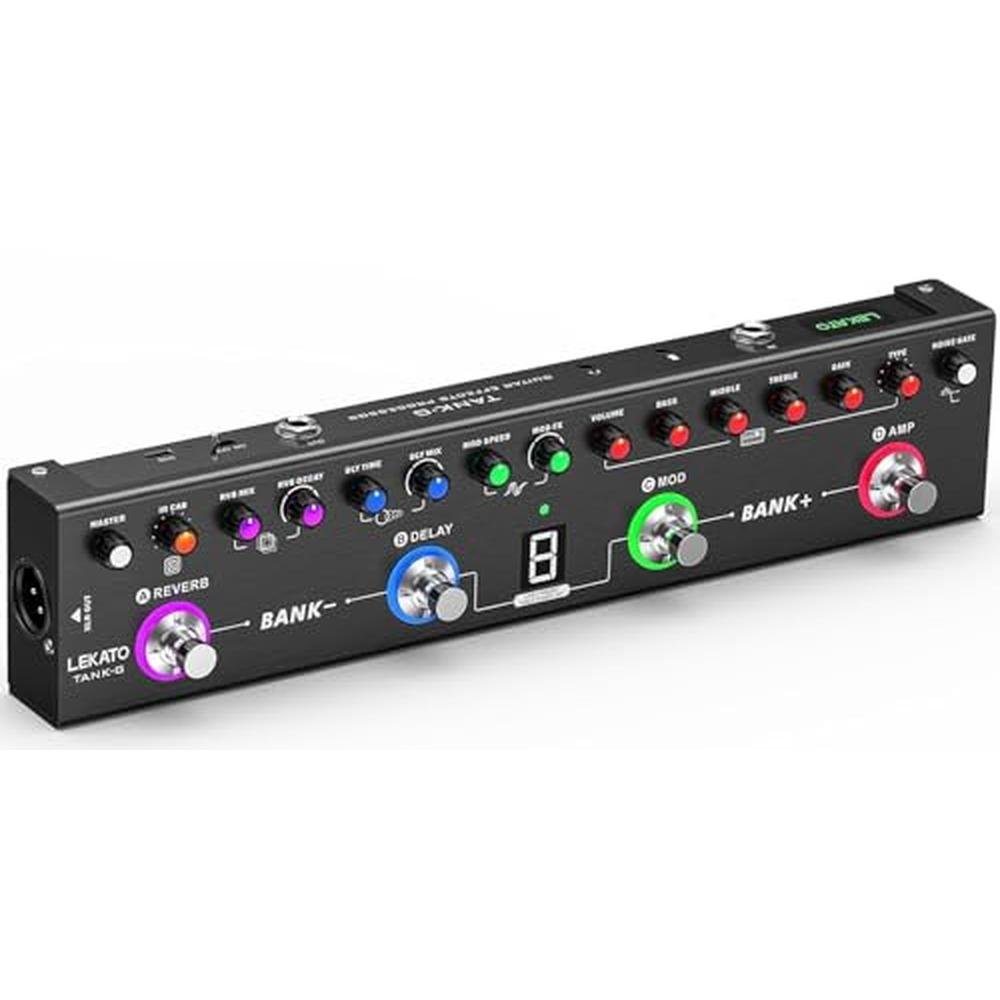 LEKATO Multi Effects Guitar Pedal – Front View