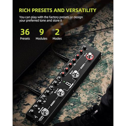 LEKATO Multi Effects Guitar Pedal – Side View
