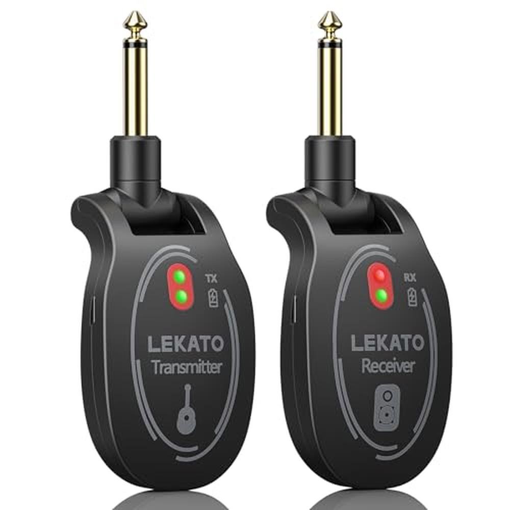 LEKATO UHF Wireless Guitar System Rechargeable – Front View