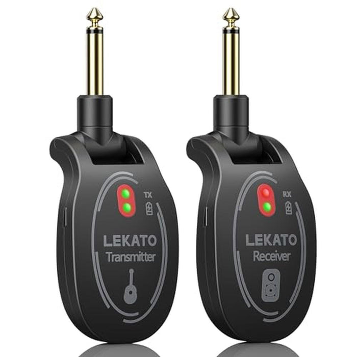 LEKATO UHF Wireless Guitar System Rechargeable – Front View