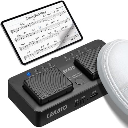 Page Turner: LEKATO Wireless Bluetooth Pedal – Front View