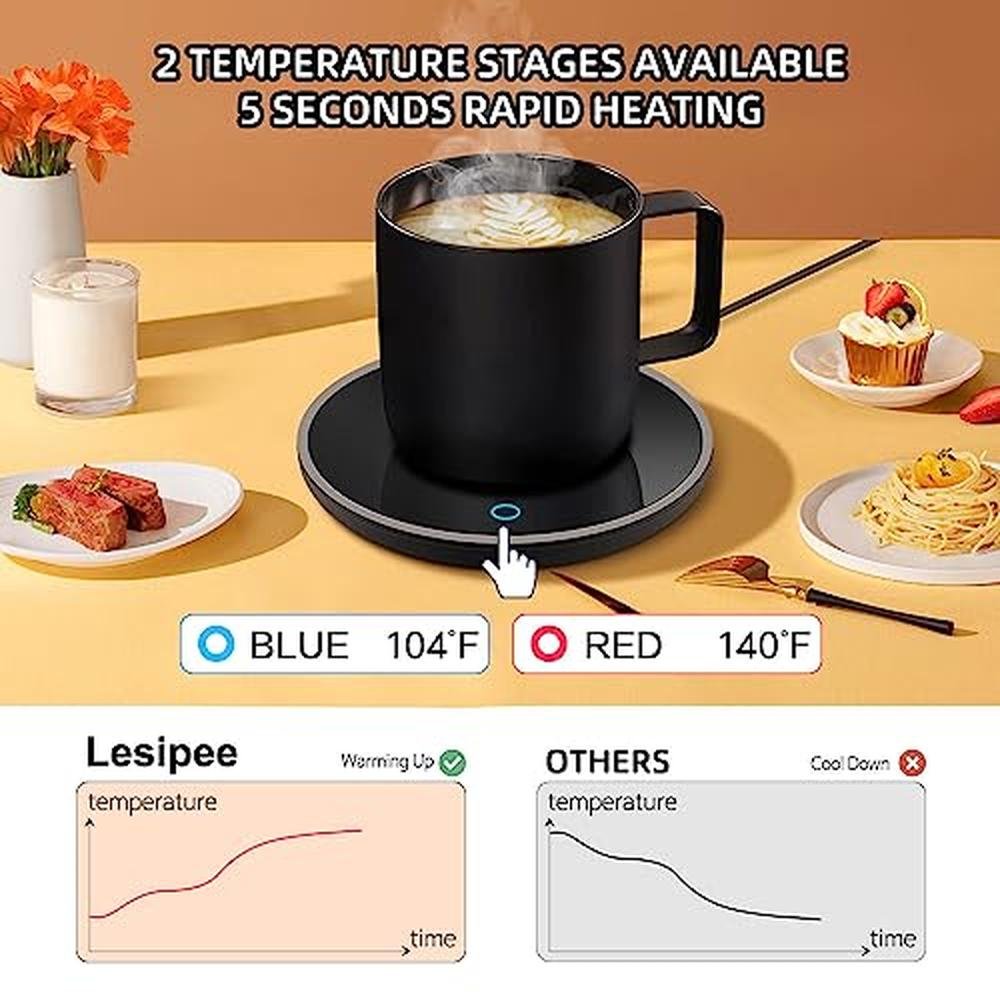 Warmer Coffee: Lesipee Mug Warmer Coffee Cup Warmer for – Side View