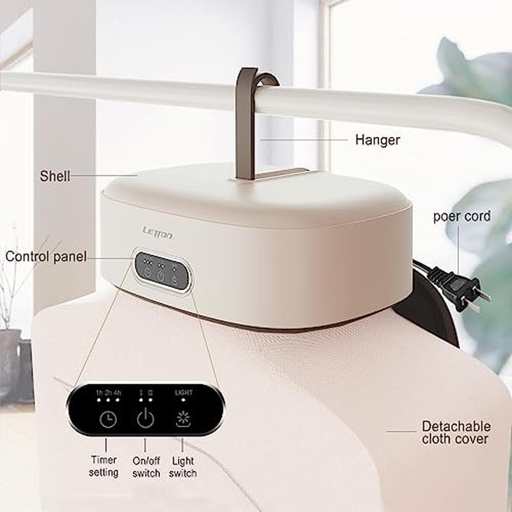 Dryer Portable: Letton Compact Foldable Mini Electric – Side View