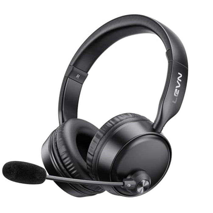 Bluetooth Headset: LEVN Bluetooth Headphones with – Front View
