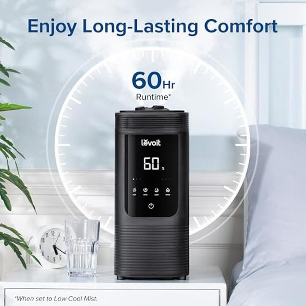 Levoit Warm Mist Humidifier: Levoit 6L Smart Warm and Cool – Side View