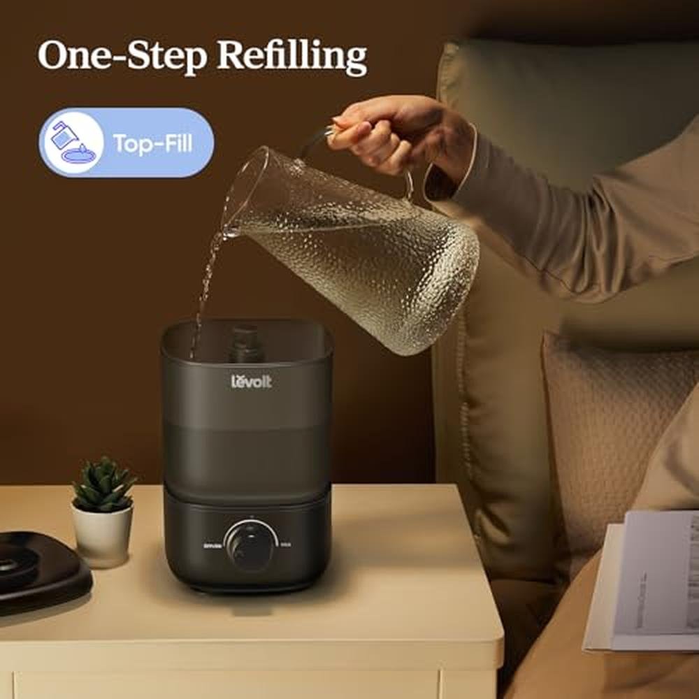 Levoit Classic 160 Top Fill Ultrasonic Cool Mist Humidifier – Side View
