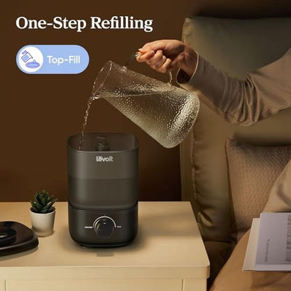 Levoit Classic 160 Top Fill Ultrasonic Cool Mist Humidifier – Side View