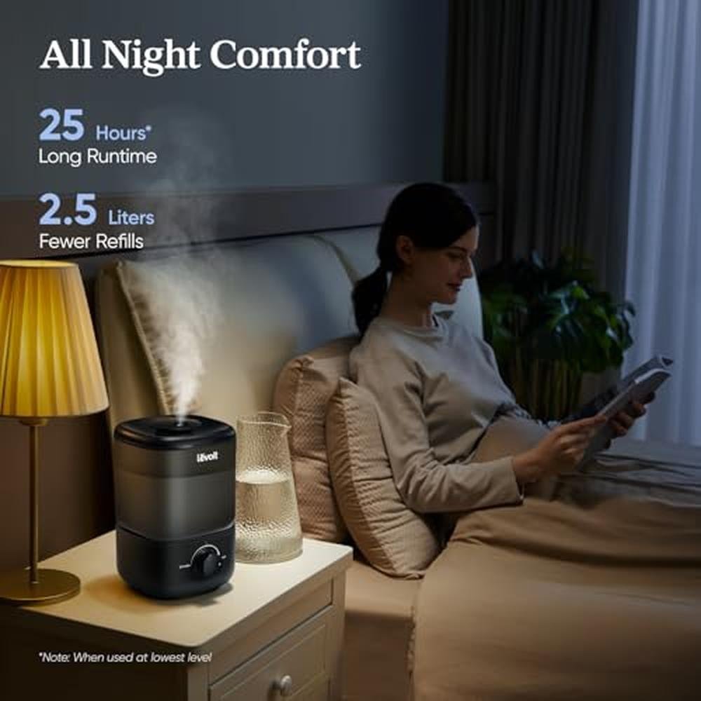 Levoit Classic 160 Top Fill Ultrasonic Cool Mist Humidifier – In Use