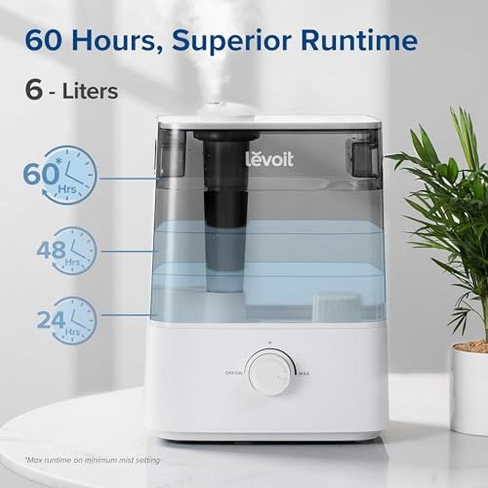Levoit Classic300: Levoit Classic300S Ultrasonic Smart Top – Side View