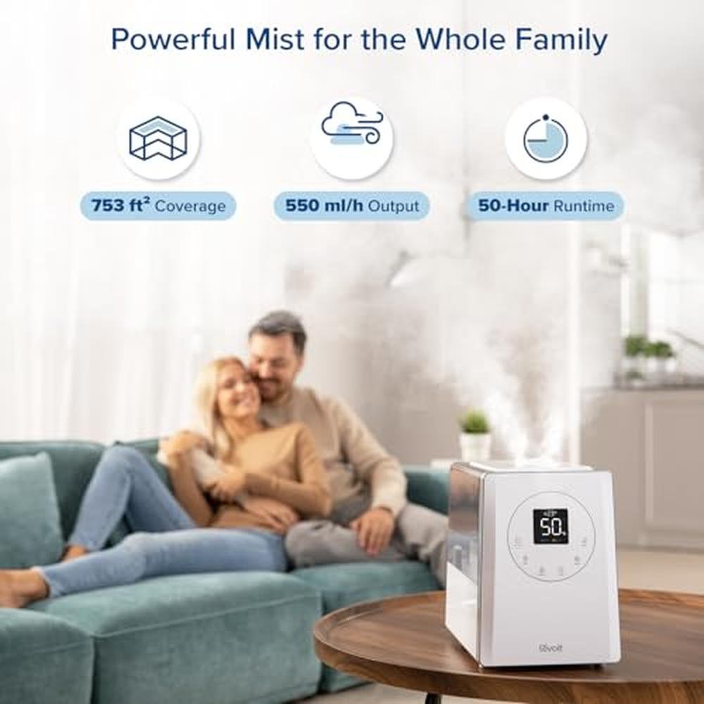 Levoit LV600S: Smart Hybrid Ultrasonic Humidifier – In Use