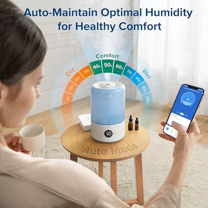 Levoit Humidifiers: Levoit Smart Humidifier 3L Blue – Side View