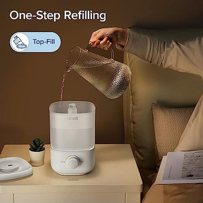 Levoit Top Fill Humidifiers: 2.5L Tank for Large Room – Side View