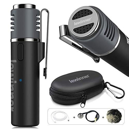 Lewinner Wireless Lavalier Microphone – Front View