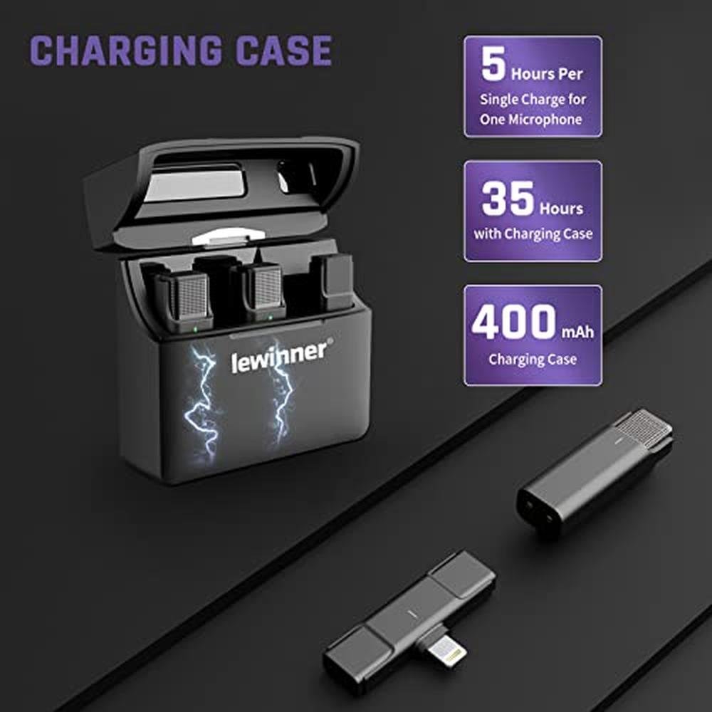 Lewinner Wireless Microphone: Lewinner Set 2 Transmitters 1 – Close-up Detail