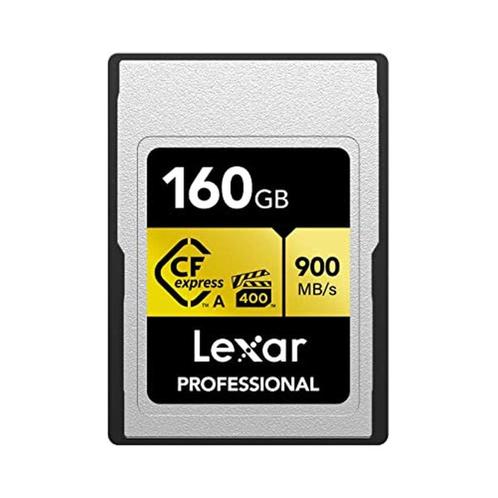 Lexar 160GB: Professional CFexpress Type A Gold Series – Front View