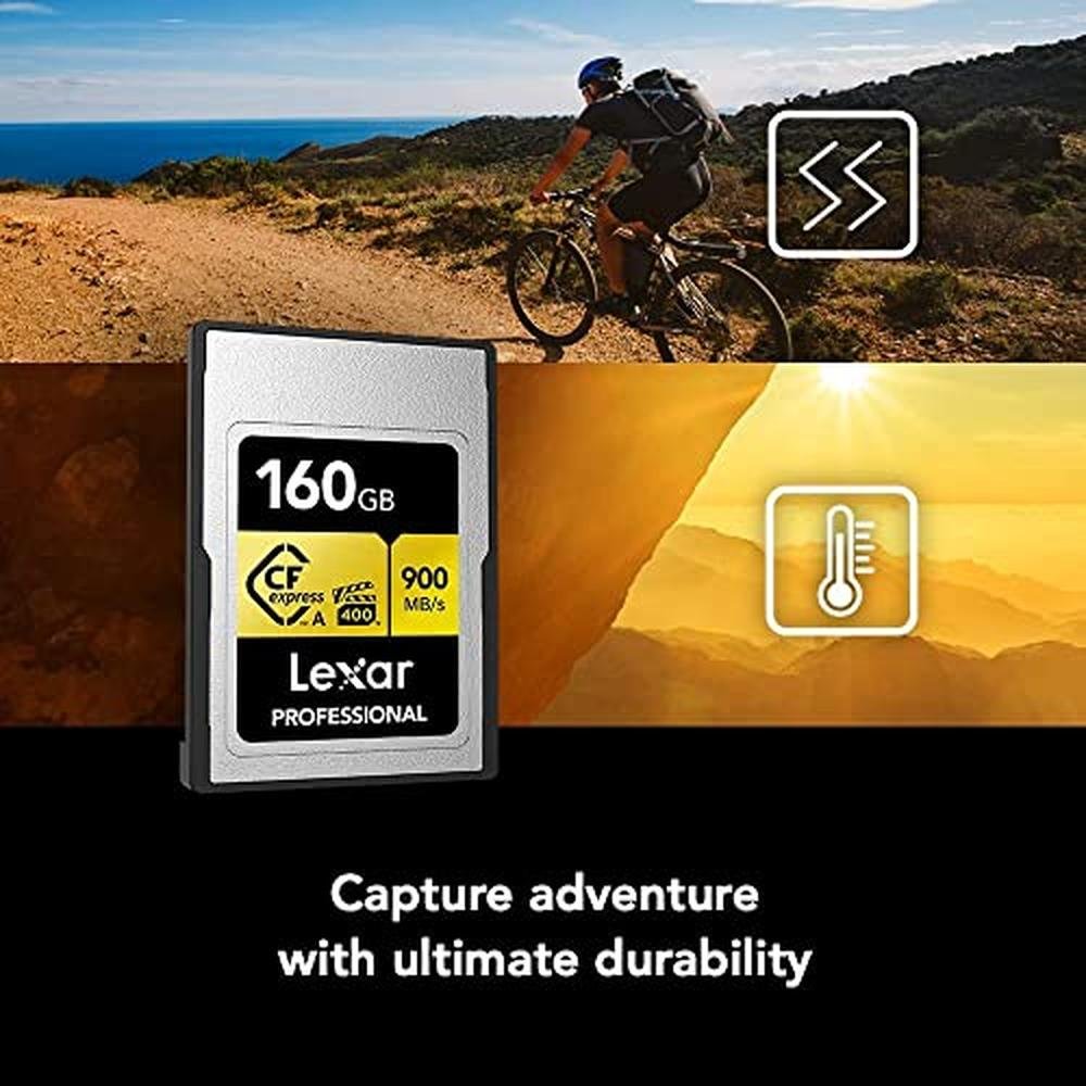Lexar 160GB: Professional CFexpress Type A Gold Series – Packaging