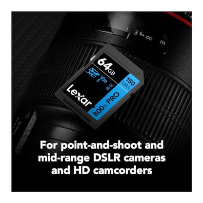 Lexar 64GB: High-Performance 800x Pro UHS-I SDXC Memory – In Use