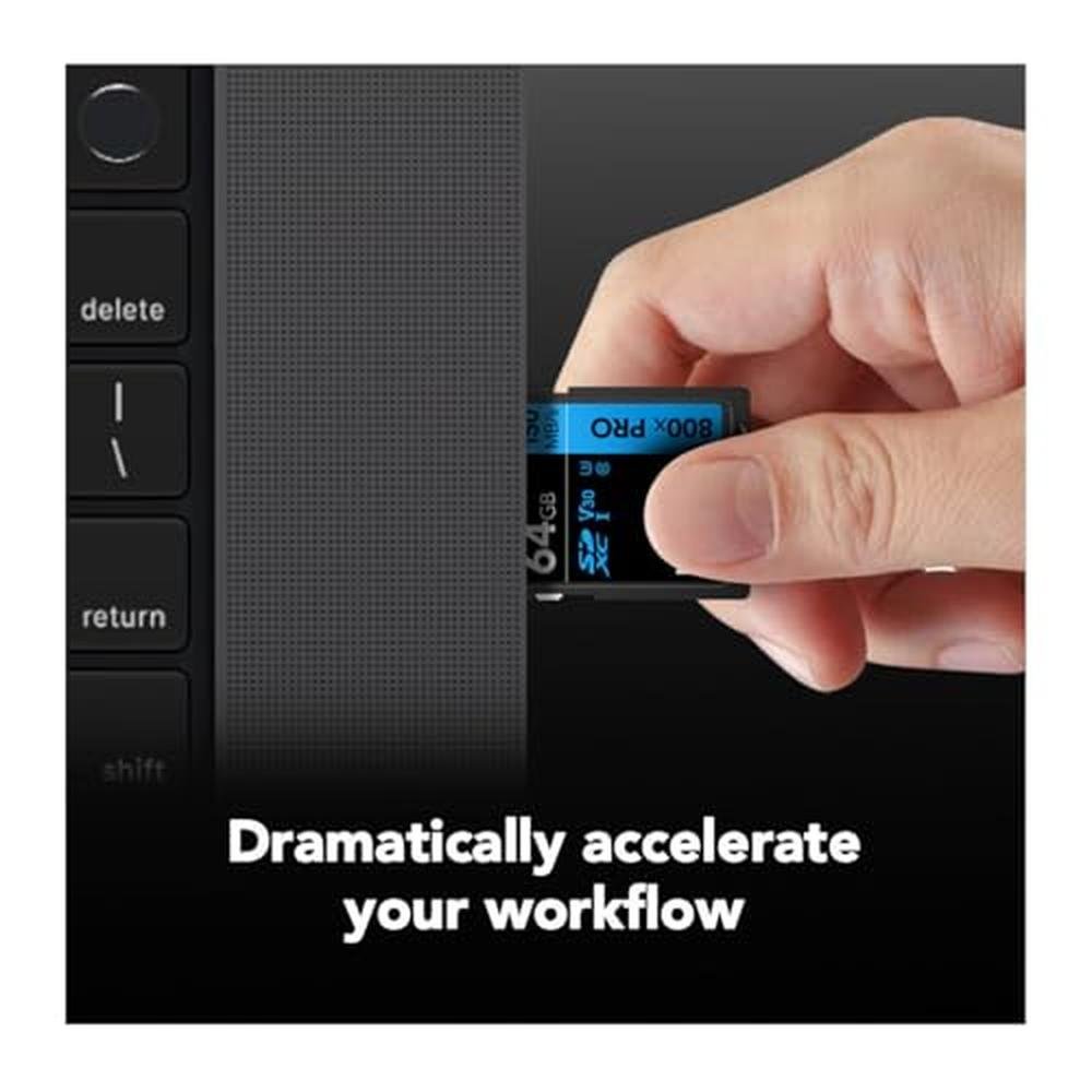 Lexar 64GB: High-Performance 800x Pro UHS-I SDXC Memory – Packaging