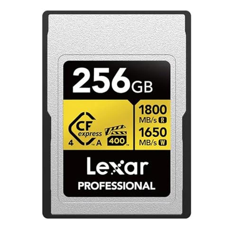 Lexar Gold Series Professional 256GB CFexpress 4.0 Type-A – Front View
