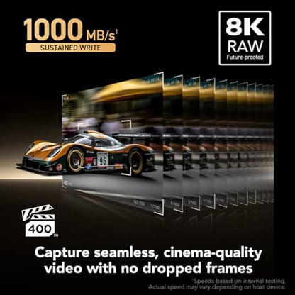 Lexar Gold Series Professional 256GB CFexpress 4.0 Type-A – Close-up Detail
