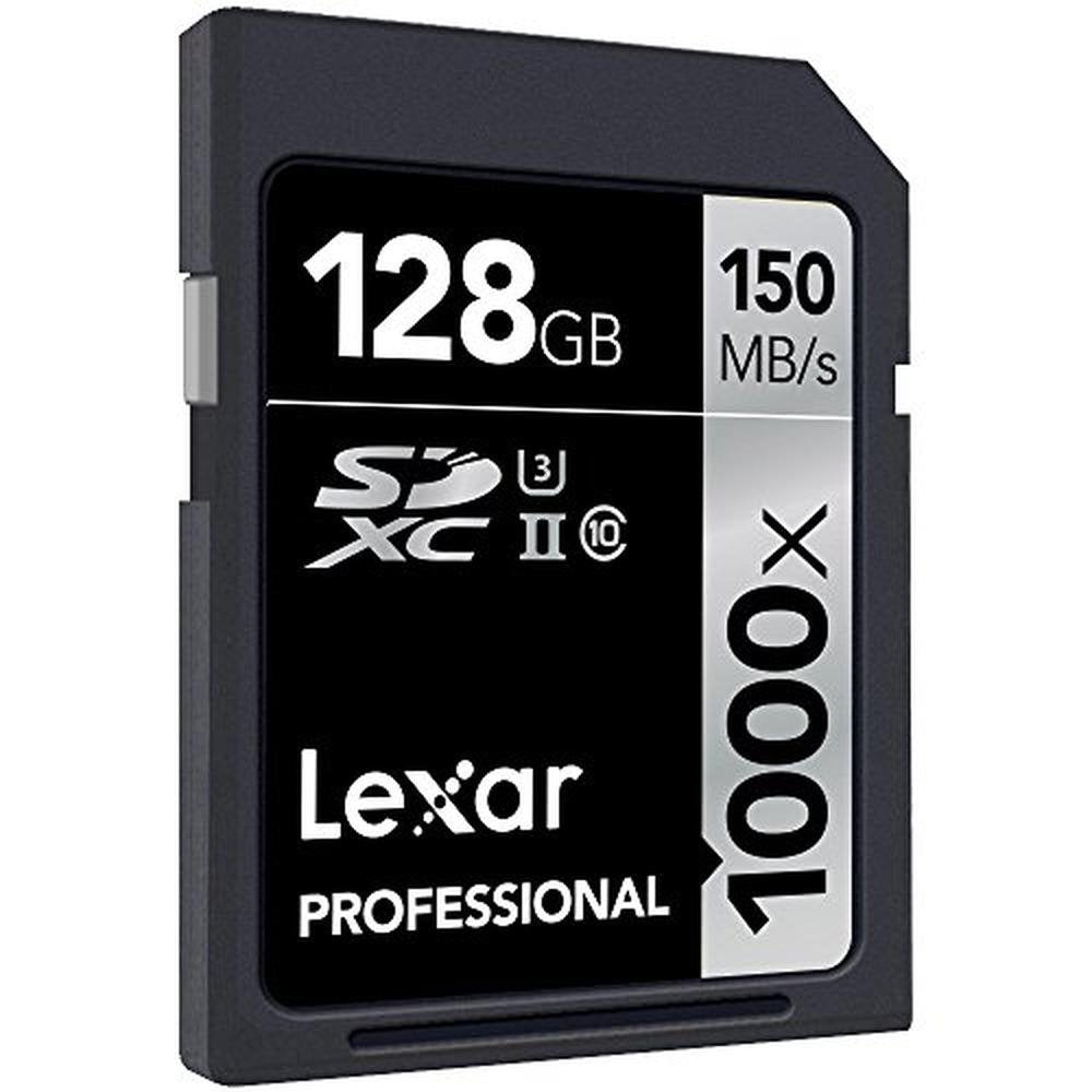 Lexar Professional: 128GB 1000x Speed SDXC UHS-II Memory – Close-up Detail
